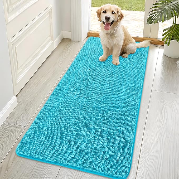 OLANLY Dog Door Mat for Muddy Paws 70x35, Absorbs Moisture and Dirt, Absorbent by OLANLY