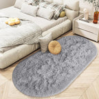 LOCHAS Bedroom Rug 2.6' x 5.3', Soft Oval Throw Rugs Carpet - Image 6