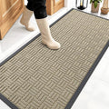 OLANLY Front Door Mat Outside Entrance 59x23, Heavy Duty Sturdy Natural Rubber by OLANLY