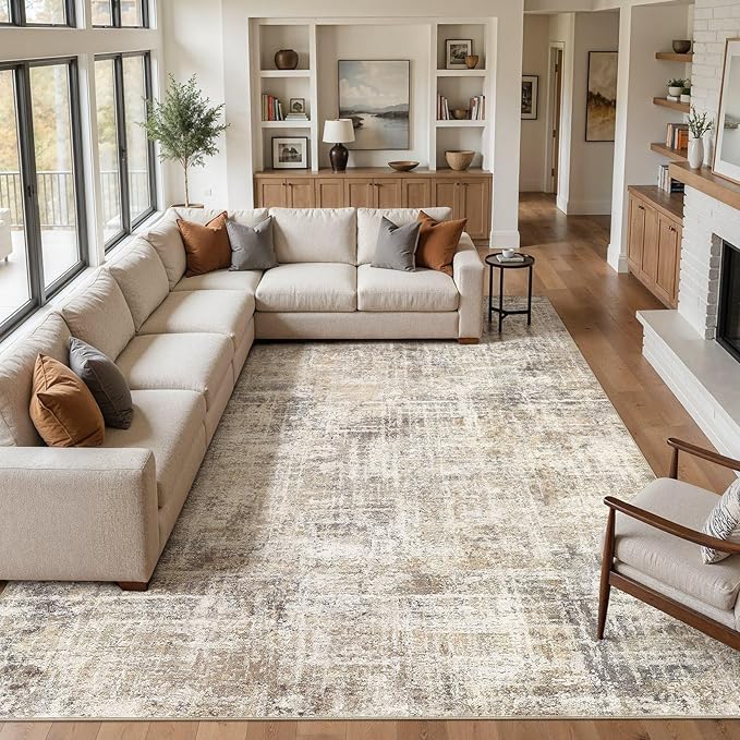 cotiled Washable 9x12 Area Rug for Living Room - Image 5