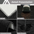 COSY HOMEER 60x24Inch/35X24Inch Kitchen Rugs Sets Non-Slip Washable Kitchen Mats - Image 5