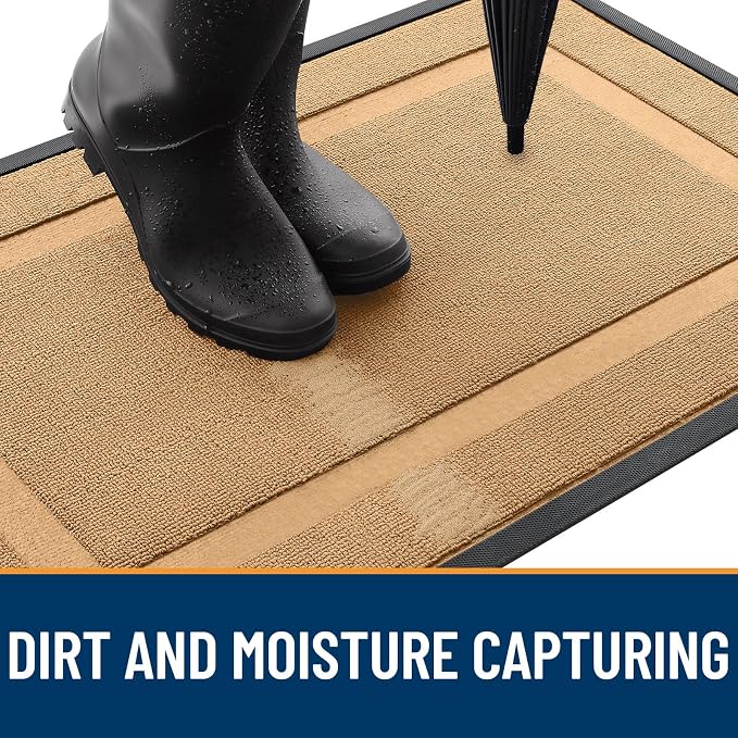OLANLY Front Door Mat Indoor Outdoor Entrance, Waterproof All-Season, - Image 4