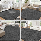 4x6 Area Rug for Living Room: Ultra Soft Fluffy Rug Modern Large Thicked Shag - Image 5