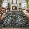 AMTOVO 6x9 Washable Area Rugs for Living Room, Non-Slip Large Soft Boho Floral by AMTOVO