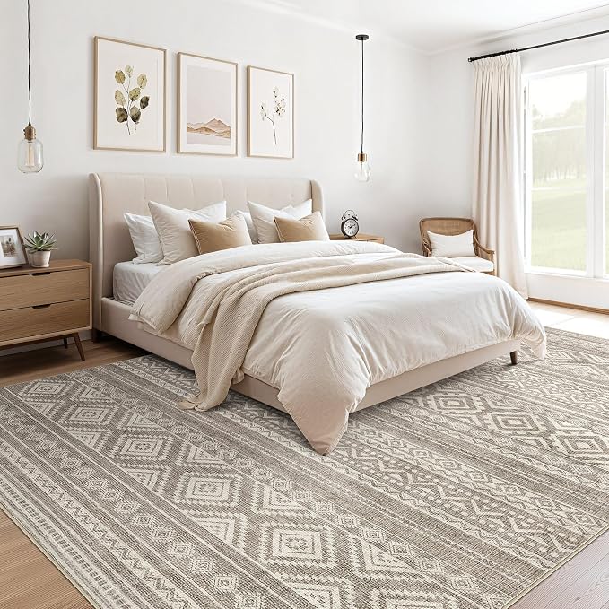 cotiled 6x9 Area Rugs Living Room Rug: Washable Boho Rugs - Image 4
