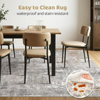 LOONGRUG 8x10 Area Rugs Living Room: Machine Washable Large Abstract Modern - Image 6