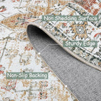Moynesa Ultra-Thin Vintage Area Rug 6x9, Large Living Room Rugs - Image 5