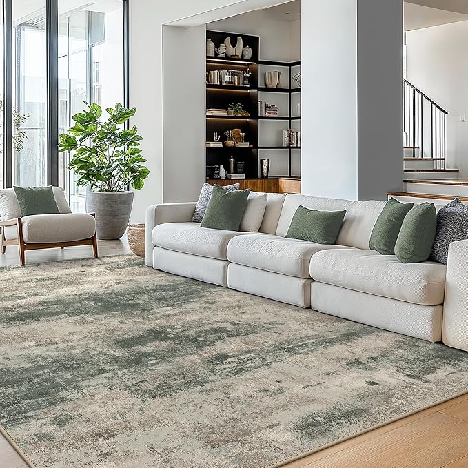 BEIMO Area Rugs 9x12 for Living Room Bedroom, Modern Abstract Machine Washable - Image 3