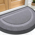 OLANLY Half Circle Door Mat Indoor Outdoor Entrance Welcome, Waterproof by OLANLY