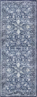 KILOCOCO Hallway Runner 2x7 Rug Runner Printed Vintage Floral Washable Kitchen - Image 9