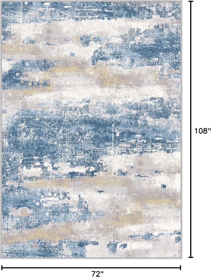 BEIMO Area Rugs 6x9 for Living Room Bedroom, Modern Abstract Machine Washable - Image 2