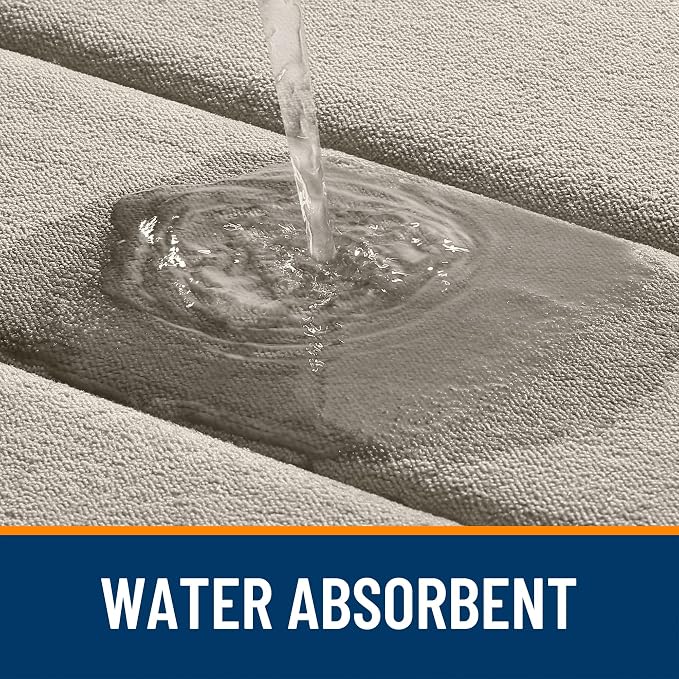 OLANLY Memory Foam Bath Mat 35x24, Super Soft Absorbent Bathroom Rugs, Quick Dry - Image 4