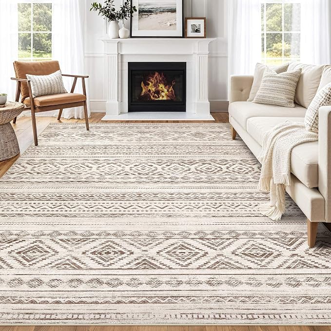 cotiled 8x10 Area Rugs Living Room Rug: Washable Boho Rugs - Image 8