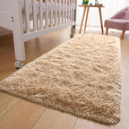 YJ.GWL Fluffy Runner Rugs for Bedroom Living Room Soft Shag Rug 2x6 Feet - Image 7