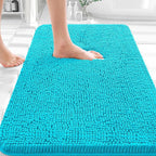 OLANLY Bathroom Rugs 35x24, Extra Soft Absorbent Chenille Bath Rugs, Rubber by OLANLY