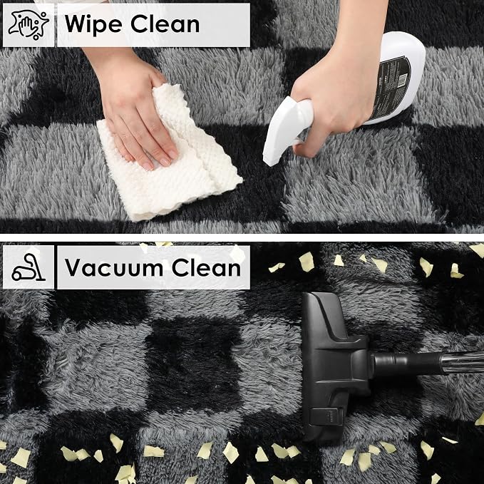 KICMOR Area Rugs for Bedroom, Indoor Fuzzy Shaggy Plush Rug for Kids Boys Girls - Image 4