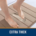 OLANLY Memory Foam Bath Mat 35x16, Super Soft Absorbent Bathroom Rugs, Quick Dry - Image 6