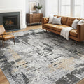 6x8 Area Rug Living Room: Washable Large Abstract Modern Soft Rug Stain by LOONGRUG