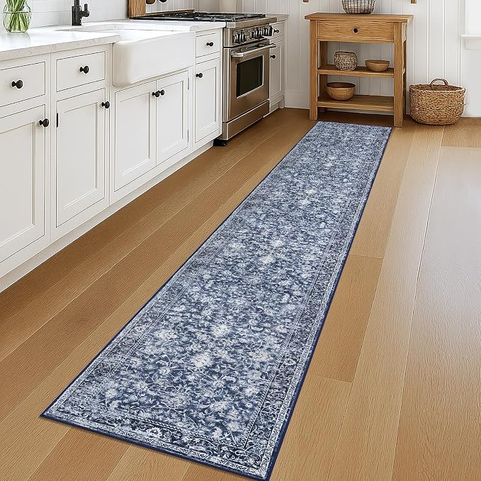KILOCOCO Runner for Hallway 2x12 Runner Rug Printed Vintage Floral Washable Rug - Image 8