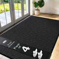 4 Pack Charcoal Commercial Door Mat 3'x5' Heavy Duty Industrial Floor Mat by Unknown