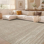 Nakagishi Area Rug Living Room Rugs: 5x7 Large Soft Machine Washable Boho by NakagishiAreaRug