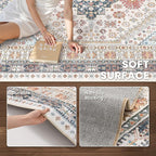 zesthome 5x8 Area Rugs for Living Room, Non-Slip Backing Washable Rugs - Image 6