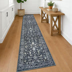 KILOCOCO Hallway Runner 2x12 Rug Runner Printed Vintage Floral Washable - Image 4