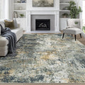 9x12 Area Rugs for Living Room Rug Washable: Abstract Large Rug for Dining Room by Aelenmu