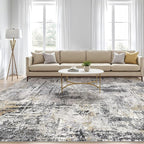 10x12 Area Rug Living Room: Washable Large Abstract Soft Stain Resistant Indoor - Image 5