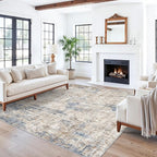 ZHXXUJ 7x7 Square Washable Area Rug, Non-Slip Indoor Rug by ZHXXUJ