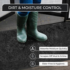 4 Pack Charcoal Commercial Door Mat 3'x5' Heavy Duty Industrial Floor Mat - Image 4