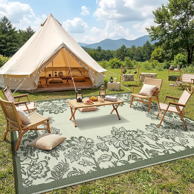 Garvee Outdoor Rugs 9' x 18’ Waterproof Reversible Mats, Large Area Plastic - Image 7
