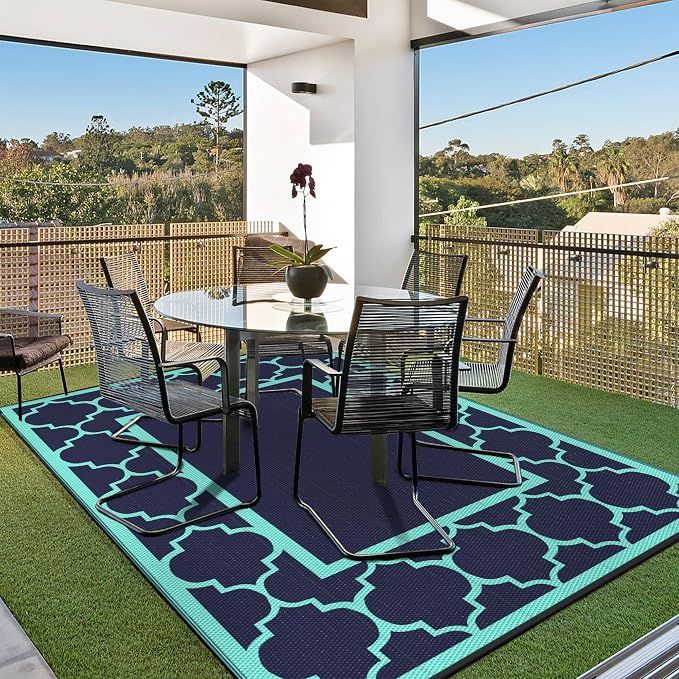 GENIMO 6' x 9' Outdoor Rug Waterproof - Image 3