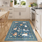 DUKINO 3x5 Area Rug, Lightweight Washable Entryway Rug - Image 3