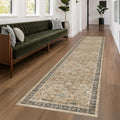 Hazo Haus Boho Washable 3x16 Extra Long Hallway Runner Rug, Neutral Large by HazoHaus