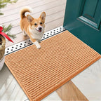 OLANLY Dog Door Mat for Muddy Paws 24x16, Ultra Absorbent Chenille Mud Doormat by OLANLY