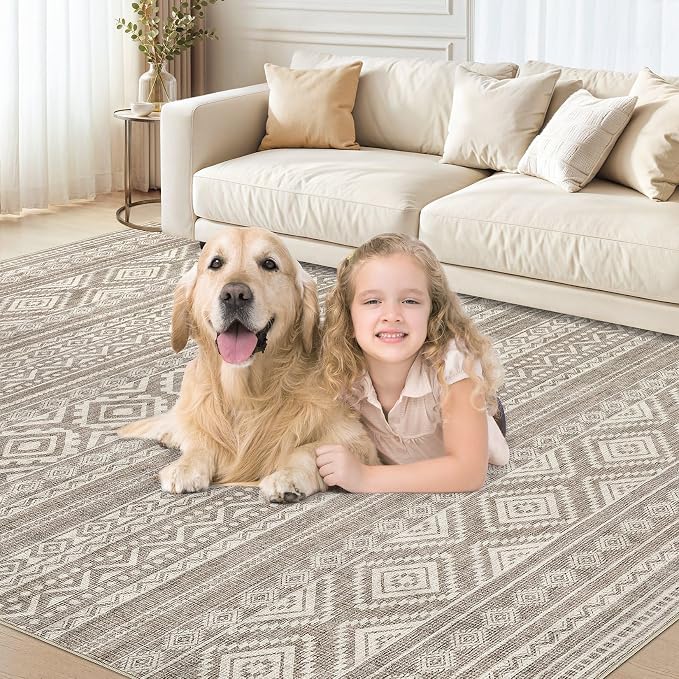 cotiled 6x9 Area Rugs Living Room Rug: Washable Boho Rugs - Image 8