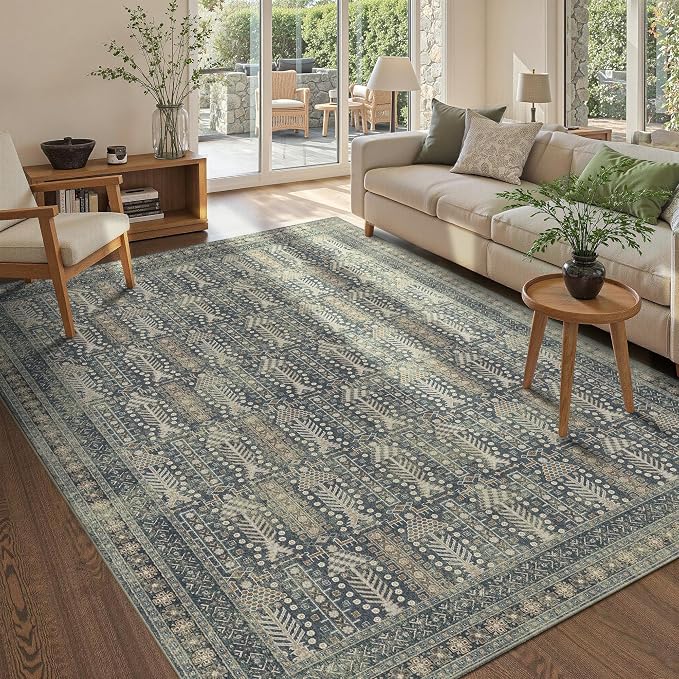 Rugxara 5x7 Washable Area Rugs for Bedroom & Living Room by Rugxara