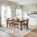 ZHXXUJ 7x7 Square Washable Area Rug, Non-Slip Indoor Rug - Image 4