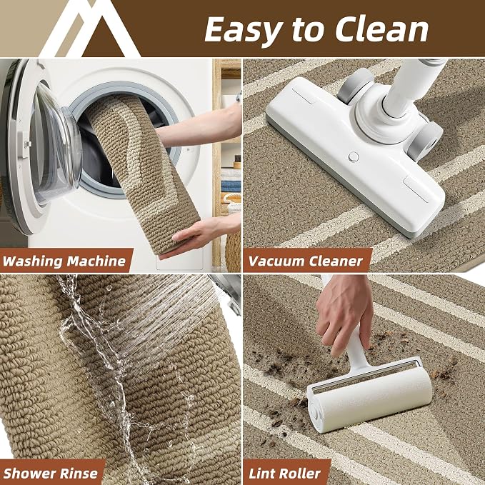 COSY HOMEER Kitchen Rugs and Mats Sets of 2PCS Non Slip Kitchen Mats - Image 6