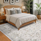 Hazo Haus Boho Light Grey Living Room Rug 8x10 - Image 3