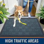 OLANLY Front Door Mat Outside Entrance 47x23, Heavy Duty Sturdy Natural Rubber - Image 6