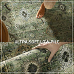 Washable Area Rugs for Living Room: 5x7 Rug Boho Vintage Rugs Stain Resistant - Image 5