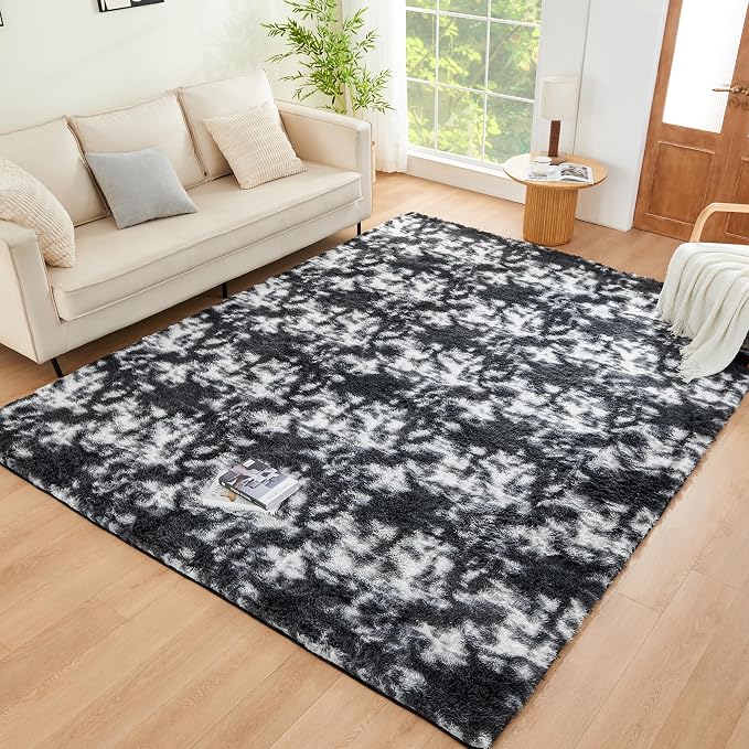 Litanika 4x6 Fluffy Shag Faux Fur Area Rug by Litanika