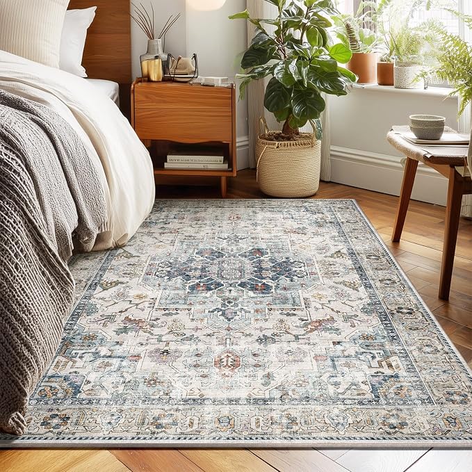 Machine Washable Throw Rugs for Entryway: Door Mat Indoor Entrance 3x5 Small - Image 5