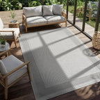 CAMILSON Easy Jute Rug 8x10, Indoor Outdoor Off-White Color Fiber Area Rugs - Image 9