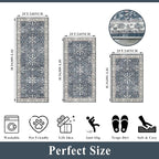 Kitchen Rug Sets 3 Piece Non Skid – Washable Small Kitchen Rugs and Runner Set - Image 2