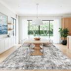 12x12ft Square Living Room Rug – Non-Slip Washable Extra Large Floor Carpet - Image 3