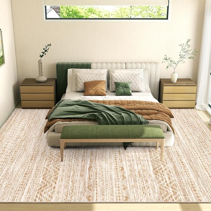 Miukiki 10x14 Area Rugs for Living Room Moroccan Washable Rugs Non Slip Indoor - Image 8