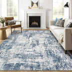 9x12 Area Rug Living Room: Washable Large Abstract Soft Rugs Stain Resistant by LOONGRUG